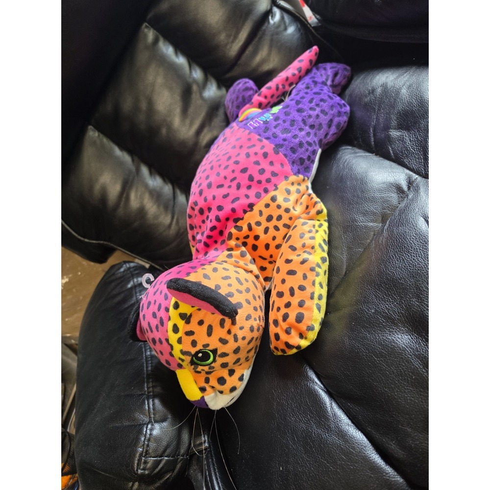 Vintage 1998 Lisa Frank Fantastic Beans Hunter 16" Leopard Plush READ - Picture 2 of 8